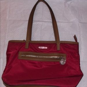 Michael Kors Red Canvas Tote 👜
